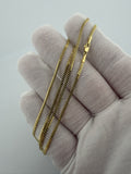 20" 14k Yellow Gold Cuban 1.75mm 4.92g