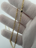 22" 2mm 14K yellow gold rope chain, 8.2g – Ott Family Jewelry (9)
