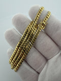 18" 14k Yellow Gold Cuban 4mm 22.65g