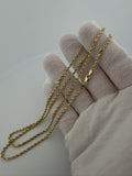 26" 14K Yellow Gold Rope Chain 2.5mm 12.31g