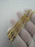 20" 3mm solid 14K yellow gold Cuban link chain, 13.7g – Ott Family Jewelry (9)