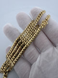 22 inch 5mm Cuban link chain in 14K yellow gold, 42.25g, view 9 - Ott Family Jewelry