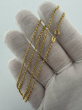 20" 14k Yellow Gold Rolo 2mm 2.0g