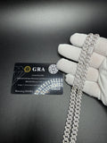 22" 8mm silver moissanite Cuban chain, 13.8ctw D VVS1, 64.7g – Ott Family Jewelry (9)