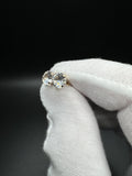 7mm 10k Yellow Gold Lab White Sapphire Studs 1.0g