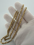 24" 3mm 14K yellow gold fancy anchor chain, 24.1g (pre-owned) – Ott Family Jewelry (9)