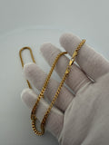 22" 14K Yellow Gold Foxtail Franco 3mm 10.65g