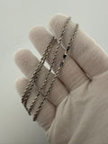 20 inch 2.5mm rope chain in 14K white gold, 9.6g, view 9 - Ott Family Jewelry