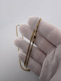 24 inch 2mm Cuban link chain in 14K yellow gold, 8.54g, view 9 - Ott Family Jewelry