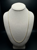 24” 14k Yellow Gold Rope 2mm 6.93g