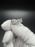 Size 10 Silver 1.5ctw VS/VVS Lab Diamond Cuban Ring 8.5mm 6.0g