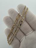 18" 14k Yellow Gold Figaro 2.5mm 4.44g