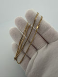 16" 14K Yellow Gold Foxtail Franco 2mm 4.1g