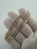 16" 14k Yellow Gold Franco 1.5mm 3.4g