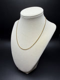 16" 14K Yellow Gold Cuban Chain 2mm 5.5g