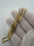 20" 14K Yellow Gold Cuban Chain 3mm 13.22g