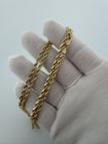 24" 14k Yellow Gold Rope 3.5mm 27.4g