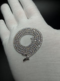 17" 14k White Gold 9.97ctw E-F VS Lab Diamond Tennis Chain EGL Certified 2.8mm 14.81g