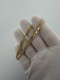 16" 14K Yellow Gold Rope Chain 2.5mm 7.53g