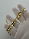 22" 5mm solid 14K yellow gold Cuban link chain, 42.74g – Ott Family Jewelry (9)