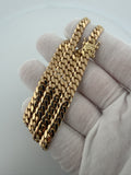 21 inch 6mm handmade Cuban link chain in 18K yellow gold, 75.0g, view 9 - Ott Family Jewelry