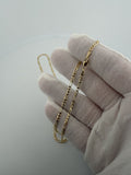 22 inch 2.5mm Figaro chain in 14K yellow gold, 4.7g, view 9 - Ott Family Jewelry