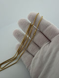 24" 14K Yellow Gold Franco 1.8mm 9.6g