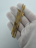 20" 14k Yellow Gold Cuban 3mm 15.53g
