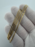 18" 14k Yellow Gold Cuban 2mm 5.3g