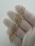 20" 14K Yellow Gold Curb 1.5mm 2.3g