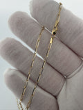 22" 14K Yellow Gold Paperclip 2mm 2.73g