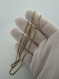 22" 14K Yellow Gold Franco 1.5mm 4.63g