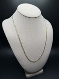 22" 14k Yellow Gold Figaro 3.5mm 7.9g