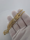 22" 14K Yellow Gold Curb 3.8mm 7.92g