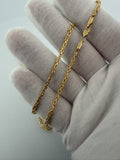 22" 14k Yellow Gold Byzantine 2mm 6.86g