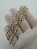 22" 14k Yellow Gold Curb 2.5mm 6.0g