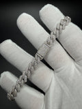 9" 8mm silver moissanite Cuban bracelet, 5.5ctw D VVS1, 25.9g – Ott Family Jewelry (9)