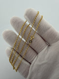20" 14K Yellow Gold Rolo 2mm 2.0g