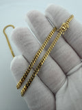 20" 14k Yellow Gold Cuban 3mm 14.92g