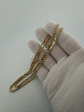 24" 14K Yellow Gold Rope 3mm 19.1g