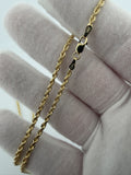 20" 2.5mm 14K yellow gold rope chain, 9.5g – Ott Family Jewelry (9)