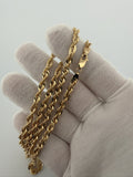 24" 14k Yellow Gold Rope 4.5mm 12.0g