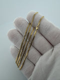 18" 14K Yellow Gold Cuban Chain 2mm 5.5g