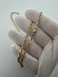 24" 14K Yellow Gold Heavy Fancy Anchor 2.5mm 16.1g