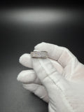 Size 10 Silver 2ctw VS/VVS 3 Row Lab Diamond Ring 5.6g