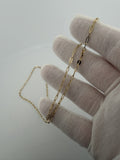 20" 2.5mm 14K yellow gold paperclip chain, 2.6g – Ott Family Jewelry (9)