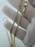 26" 2.5mm 14K yellow gold rope chain, 12.3g – Ott Family Jewelry (9)