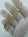 20" 14K Yellow Gold Franco Chain 1.8mm 7.8g
