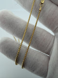24" 14K Yellow Gold Franco 1.5mm 5.23g