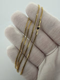 18" 14k Yellow Gold Cuban 1.75mm 4.4g